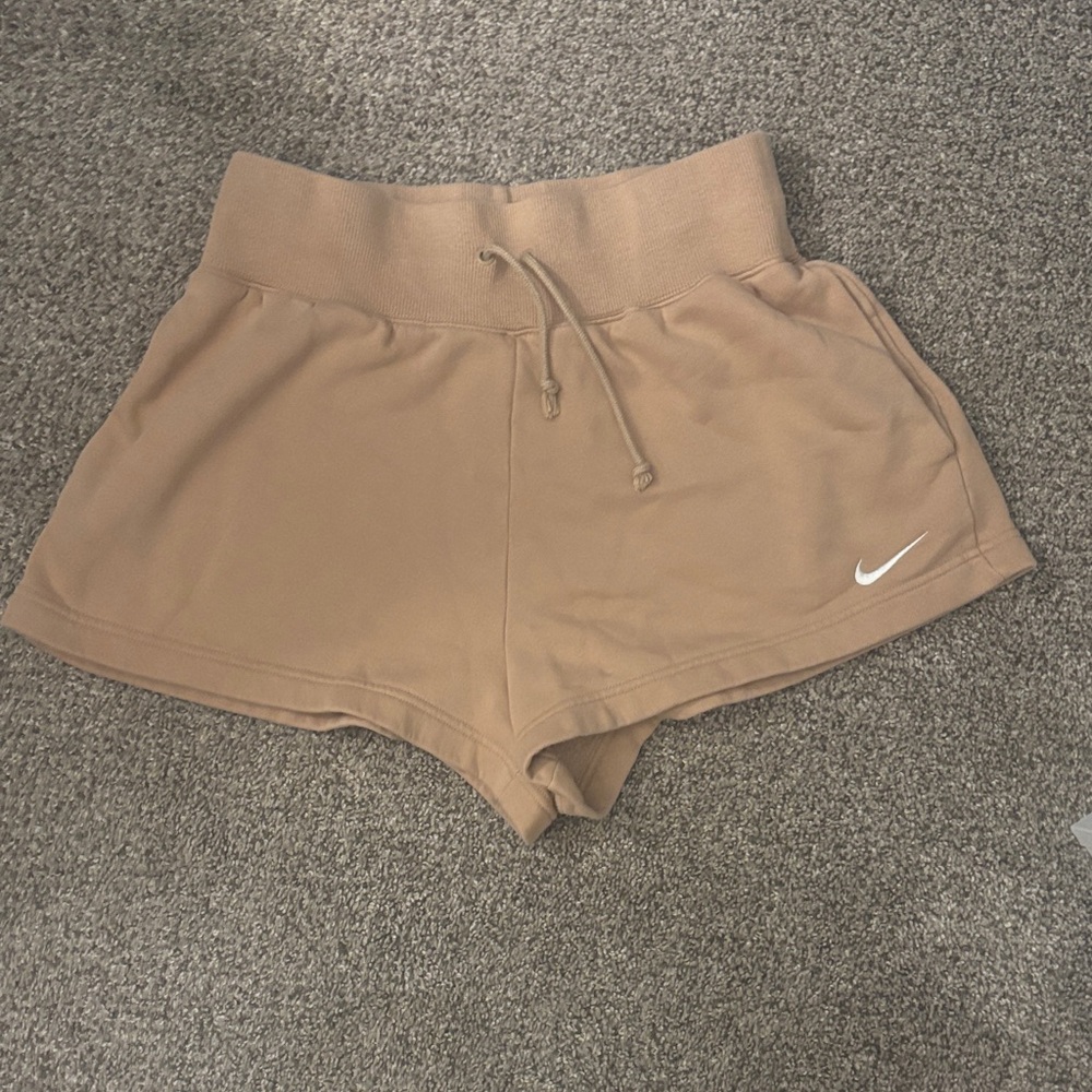 Nike Women's Beige Sweat Shorts